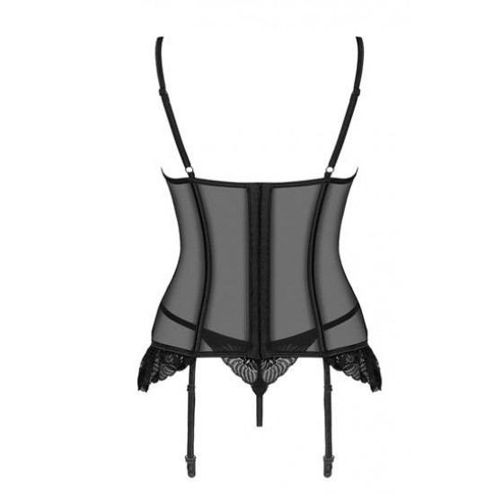Секси корсет с прашки в черен цвят Serena Секси корсет с прашки в черен цвят Serena