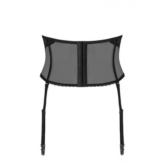 Жартиерен колан в черен цвят Serena 