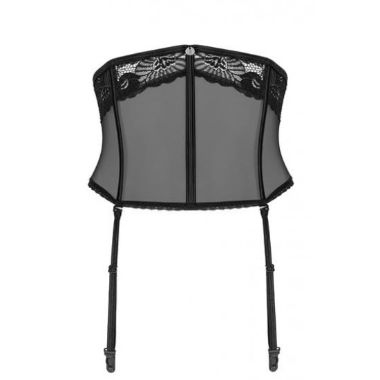 Жартиерен колан в черен цвят Serena 