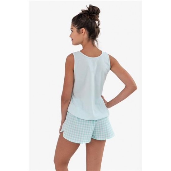 Къса дамска пижама в цвят мента Ocean Къса дамска пижама в цвят мента Ocean