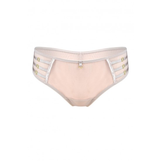 Бразилиани с тюл в бежов цвят NAKED 19064/1 Бразилиани с тюл в бежов цвят NAKED 19064/1