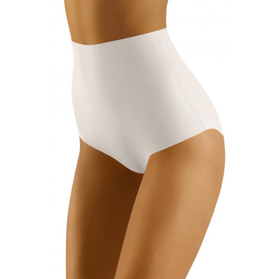 Моделиращи безшевни бикини в бял цвят DISCRETIA