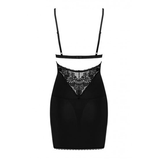 Секси нощница с прашки в черен цвят Maderris Секси нощница с прашки в черен цвят Maderris
