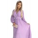 Дамска плисирана рокля в лилав цвят KLARA 414-6 Дамска плисирана рокля в лилав цвят KLARA 414-6