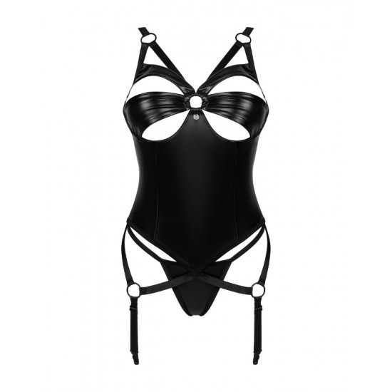 Еротичен корсет с прашки в черен цвят ARMARES Еротичен корсет с прашки в черен цвят ARMARES