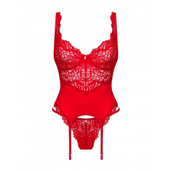 Червен корсет с прашки Amor Cherris Червен корсет с прашки Amor Cherris