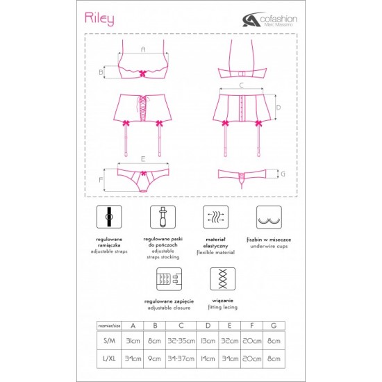 Еротичен комплект от три части Riley