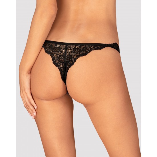 Секси дантелени прашки в черен цвят BELLASTIA Секси дантелени прашки в черен цвят BELLASTIA