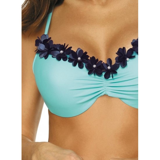 Бански костюм от две части в син цвят Andrea M-447-2 Бански костюм от две части в син цвят Andrea M-447-2