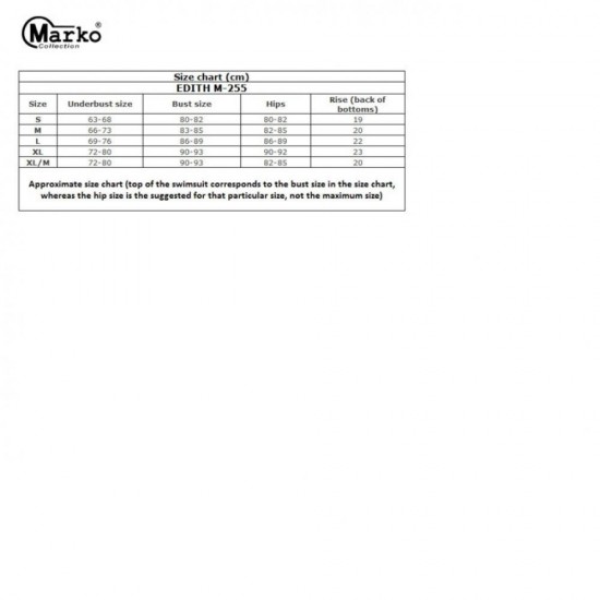 Бански костюм от две части в синьо Edith M-255-111 Бански костюм от две части в синьо Edith M-255-111