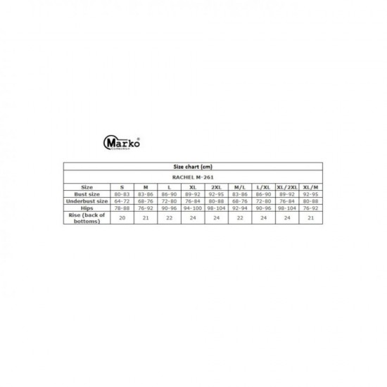 Бански костюм от две части в синьо Rachel M-261-156 Бански костюм от две части в синьо Rachel M-261-156