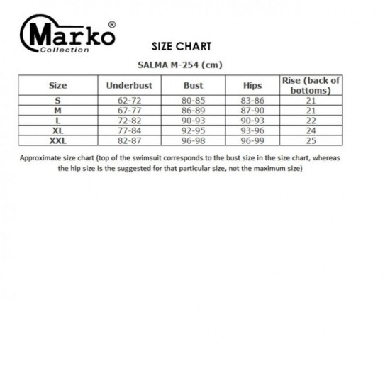 Бански костюм от две части в синьо Salma M-254-60 Бански костюм от две части в синьо Salma M-254-60