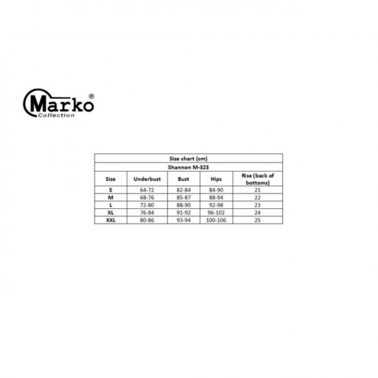 Бански костюм от две части в оранжево Shanon M-323-31 Бански костюм от две части в оранжево Shanon M-323-31