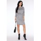 Ежедневна миди рокля в сиво Breshey