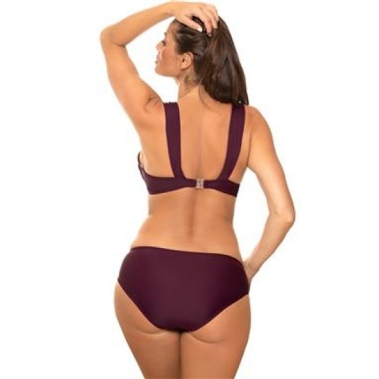 Бански костюм от две части в цвят патладжан Amina M-658-19 Бански костюм от две части в цвят патладжан Amina M-658-19