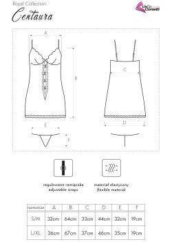 Еротична нощница с прашки Centaura