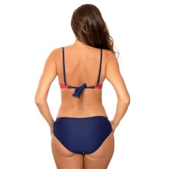 Бански костюм от две части в червен и тъмносин цвят Gilari M-676-2 Бански костюм от две части в червен и тъмносин цвят Gilari M-676-2