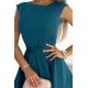 Елегантна къса рокля в морско син цвят 442-2