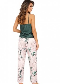 Дамска дълга пижама в зелен цвят Nelly Дамска дълга пижама в зелен цвят Nelly