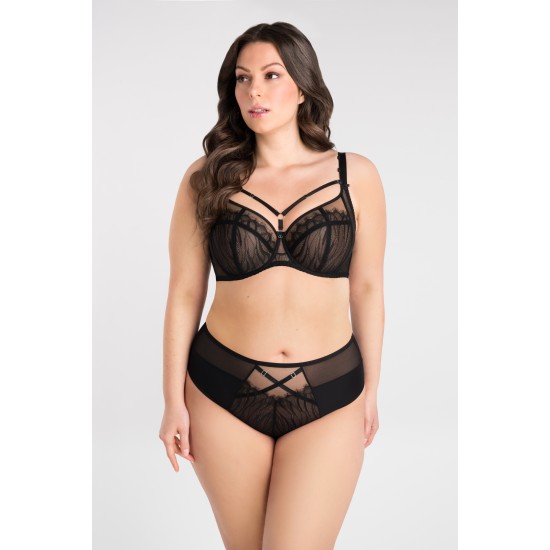 Луксозни дамски бикини в черен цвят Inessa K818
