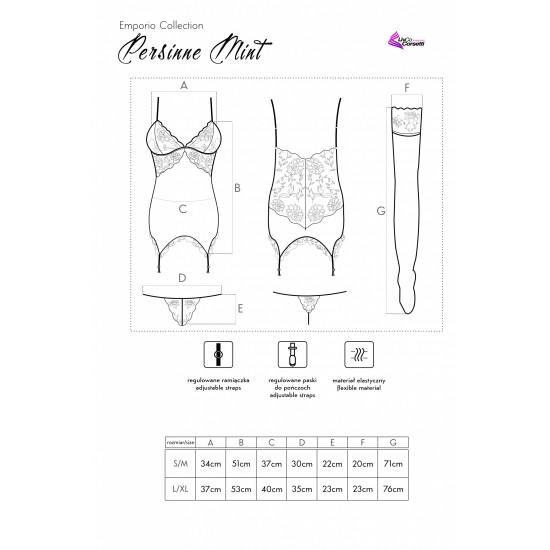 Дамски комплект от три части в цвят мента Persinne Дамски комплект от три части в цвят мента Persinne