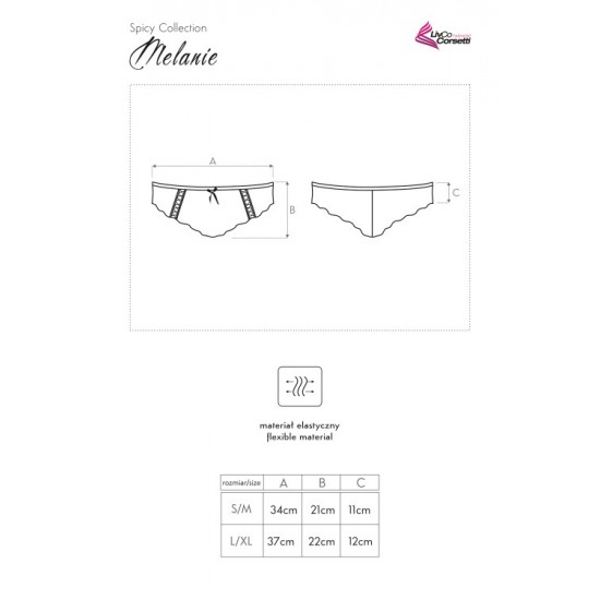 Дантелени бикини в черен цвят Melanie