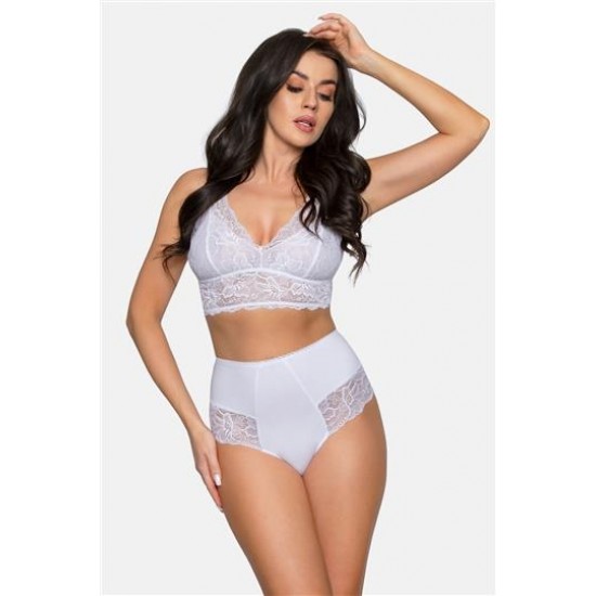 Бикини с висока талия в бял цвят 187