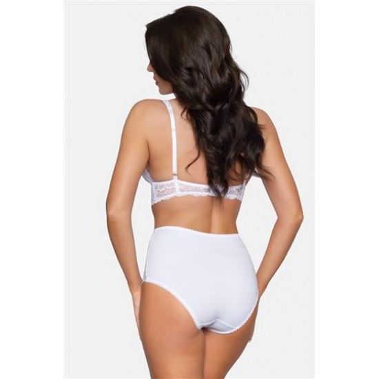 Бикини с висока талия в бял цвят 187