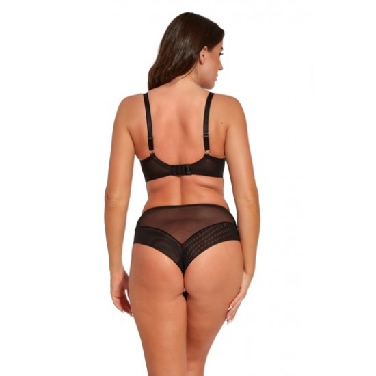 Красив сутиен с мека чашка в черен цвят Flora 1255 Красив сутиен с мека чашка в черен цвят Flora 1255