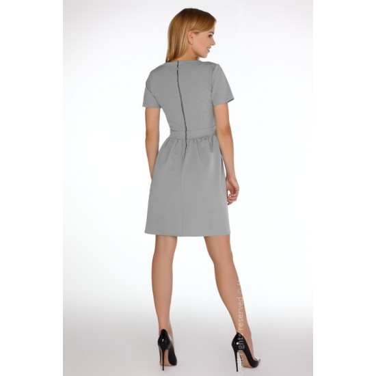 Елегантна къса рокля в сиво Marelna