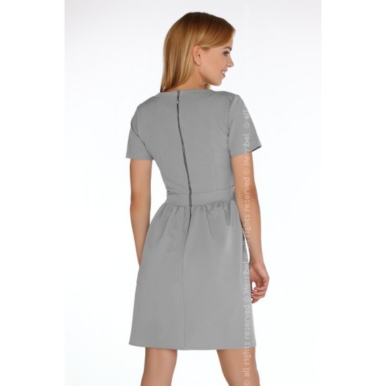 Елегантна къса рокля в сиво Marelna