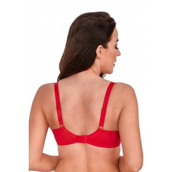 Красив сутиен с ефектен дизайн в червено Keto 1134 Красив сутиен с ефектен дизайн в червено Keto 1134
