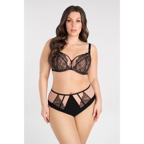 Сутиен с дантела в черен цвят K834 BLACK TO BLACK Сутиен с дантела в черен цвят K834 BLACK TO BLACK