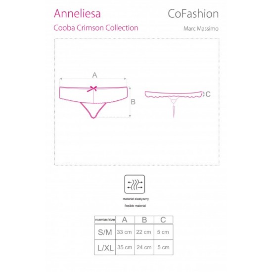 Секси прашки в червен цвят Anneliesa