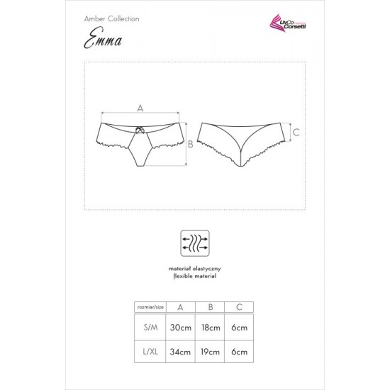 Секси прашки с дантела във флорален мотив Emma