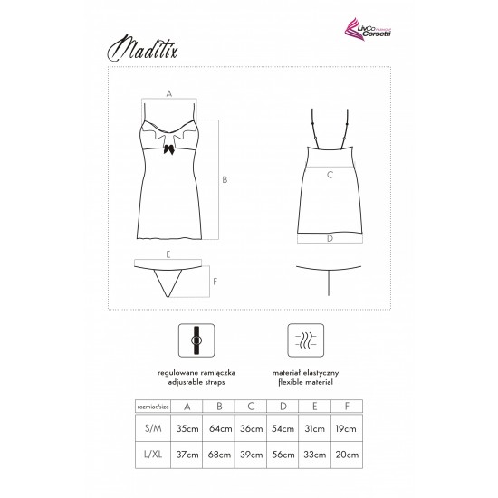 Нощница с прашки Maditix Нощница с прашки Maditix