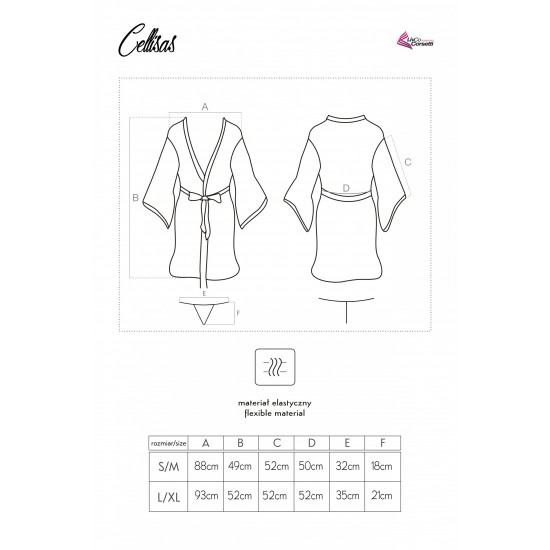 Прозрачен секси халат Cellisas