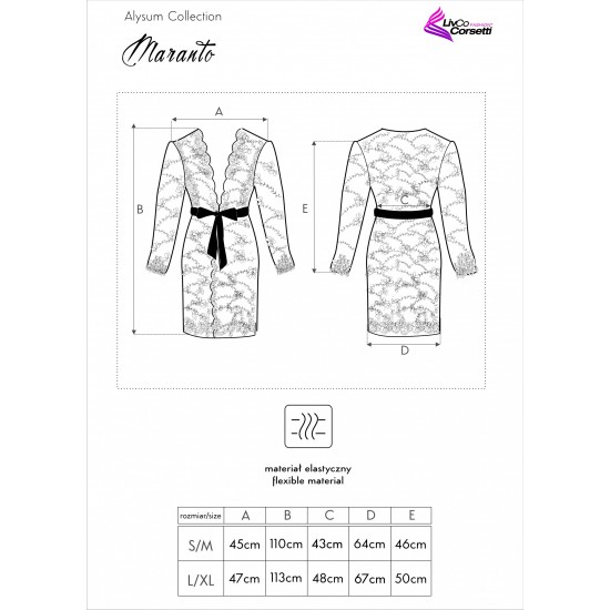 Секси прозрачен халат Licorin