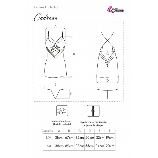 Ефектна секси нощница в розово Cadrean Ефектна секси нощница в розово Cadrean