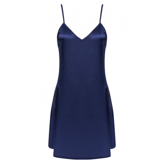 Нежна нощница с тънки презрамки в тъмносиньо Mirdama Нежна нощница с тънки презрамки в тъмносиньо Mirdama