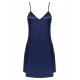 Нежна нощница с тънки презрамки в тъмносиньо Mirdama Нежна нощница с тънки презрамки в тъмносиньо Mirdama