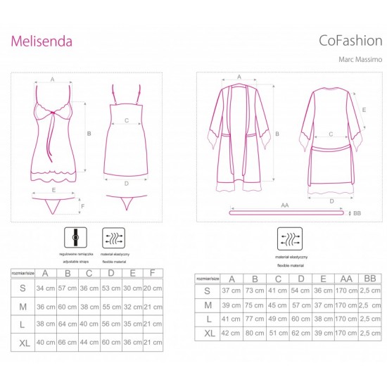 Еротичен комплект от три части Melisenda