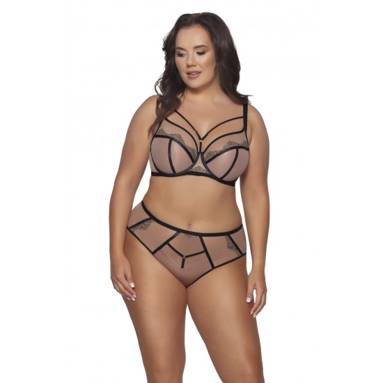 Ситиен с меки чашки в бежов цвят 2092 