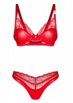 Секси комплект от две части в червено Aliosa Секси комплект от две части в червено Aliosa