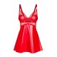 Секси нощница с прашки в червено Aliosa Секси нощница с прашки в червено Aliosa