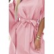 Широка рокля в розов цвят 287-32