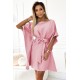 Широка рокля в розов цвят 287-32