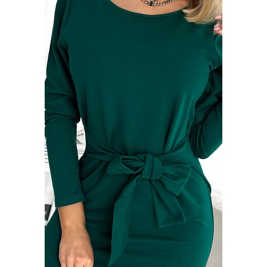 Елегантна рокля в зелен цвят 394-1 Елегантна рокля в зелен цвят 394-1