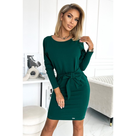 Елегантна рокля в зелен цвят 394-1 Елегантна рокля в зелен цвят 394-1