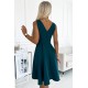 Официална рокля без ръкав в тъмнозелен цвят 478-3 Официална рокля без ръкав в тъмнозелен цвят 478-3